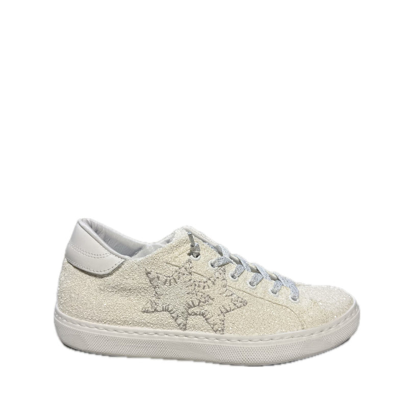 2STAR SNEAKERS 1533 GLITTER BIANCO