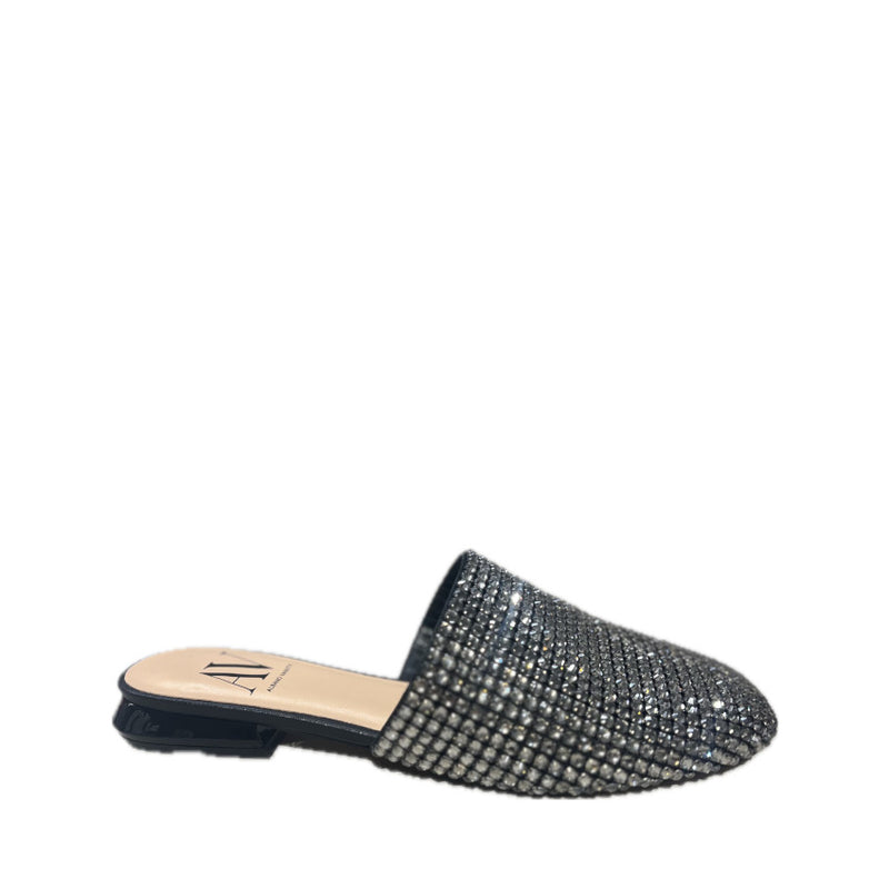 ALBANO VANITY CIABATTA AV6832 SOFT NERO STRASS
