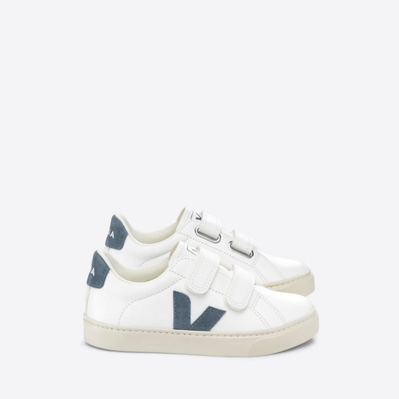 VEJA SNEAKER SMALL ESPLAR SV0503407C CHROMEFREE LEATHER BIANCO-CELESTE