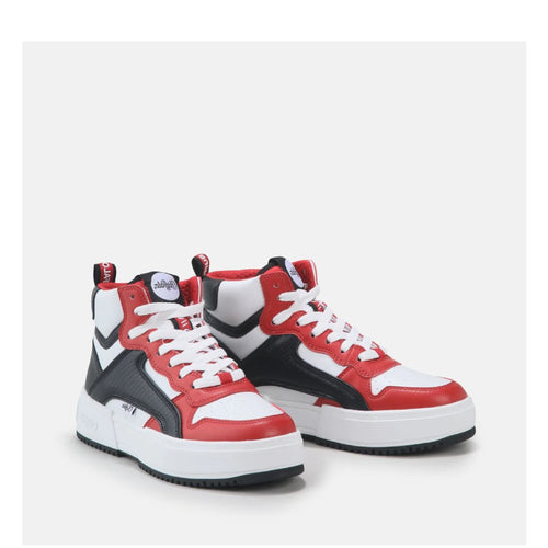 BUFFALO SNEAKERS 1631044 RSE MID NERO-ROSSO