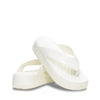 CROCS CIABATTA GETAWAY PLATFORM PATENT FLIP W 211478-0WV CHALK BIANCO