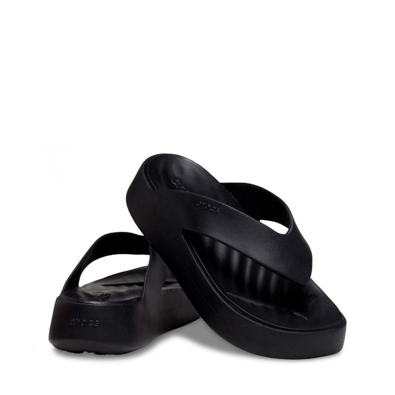 CROCS CIABATTA GETAWAY PLATFORM FLIP W 209410-001 NERO