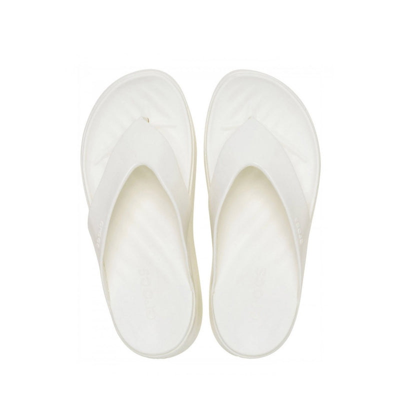 CROCS CIABATTA GETAWAY PLATFORM PATENT FLIP W 211478-0WV CHALK BIANCO