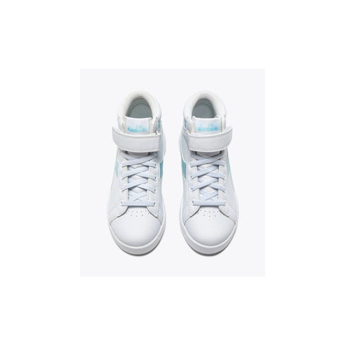 DIADORA SNEAKERS GAME P HIGH BALLET PS 101.182612 BIANCO-AZZURRO LUMINOSO