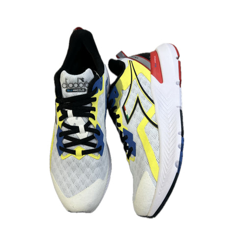 DIADORA SNEAKERS MYTHOS BLUSHIELD VOLO 3 BIANCO-NERO-GIALLO FLUO