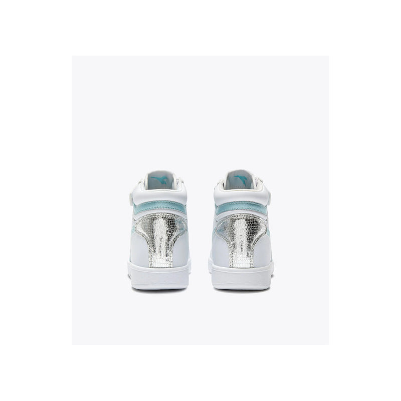DIADORA SNEAKERS GAME P HIGH BALLET PS 101.182612 BIANCO-AZZURRO LUMINOSO