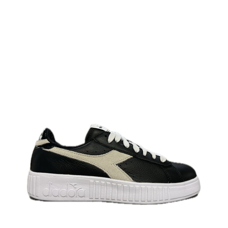 DIADORA SNEAKERS GAME STEP PREMIUM TUMBLED LEATHER NERO