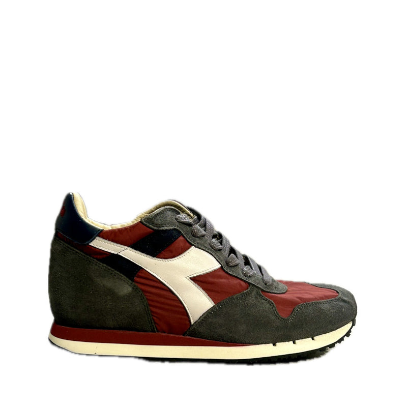 DIADORA HERITAGE SNEAKERS TRIDENT W NYL ROSSO - BIANCO