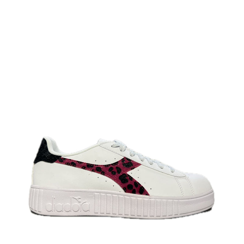 DIADORA SNEAKERS STEP P DOUBLE FUR BIANCO-NERO