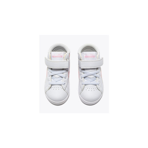 DIADORA SNEAKERS GAME P HIGH BALLET TD 101.182613 BIANCO-ROSA LADY