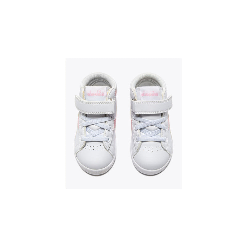 DIADORA SNEAKERS GAME P HIGH BALLET TD 101.182613 BIANCO-ROSA LADY