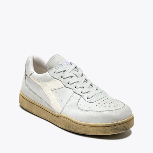 DIADORA HERITAGE SNEAKERS MI BASKET LOW USED 201.179043 BIANCO-BIANCO