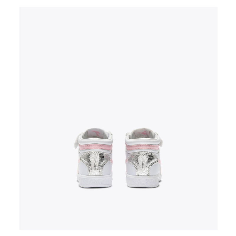 DIADORA SNEAKERS GAME P HIGH BALLET TD 101.182613 BIANCO-ROSA LADY