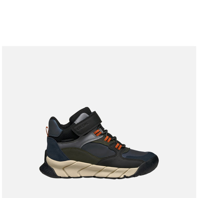 GEOX ANFIBIO J56NBA FLEXYPER PRO BOY NERO-MILITARE