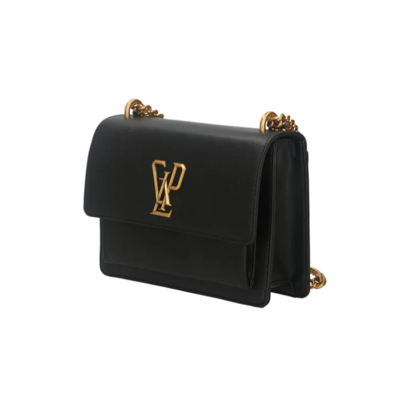 GAELLE BORSA GBADM5066 MAXI SHOULDER STRAP IN ECOPELLE CON ACRONIMO NERO