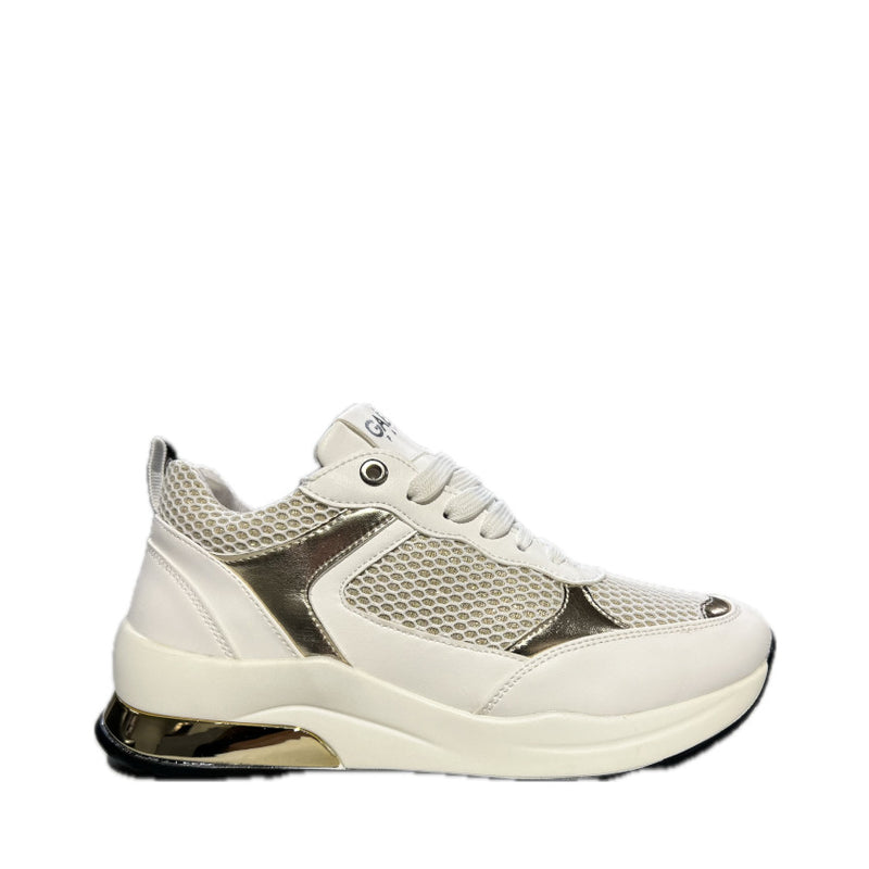 GAELLE SNEAKERS MIRROR G230 BIANCO
