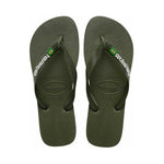 HAVAIANAS INFRADITO BRASIL LOGO 4140850.4896 GREEN OLIVE