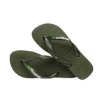 HAVAIANAS INFRADITO BRASIL LOGO 4140850.4896 GREEN OLIVE