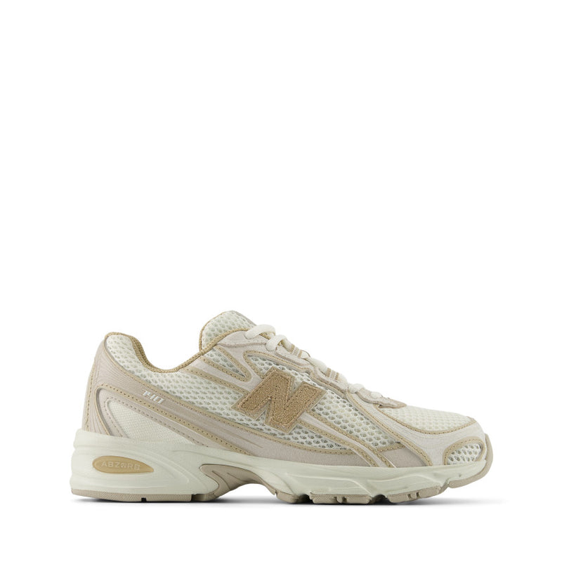 NEW BALANCE SNEAKERS U740IN2 BIANCO-BEIGE-GLITTER ORO