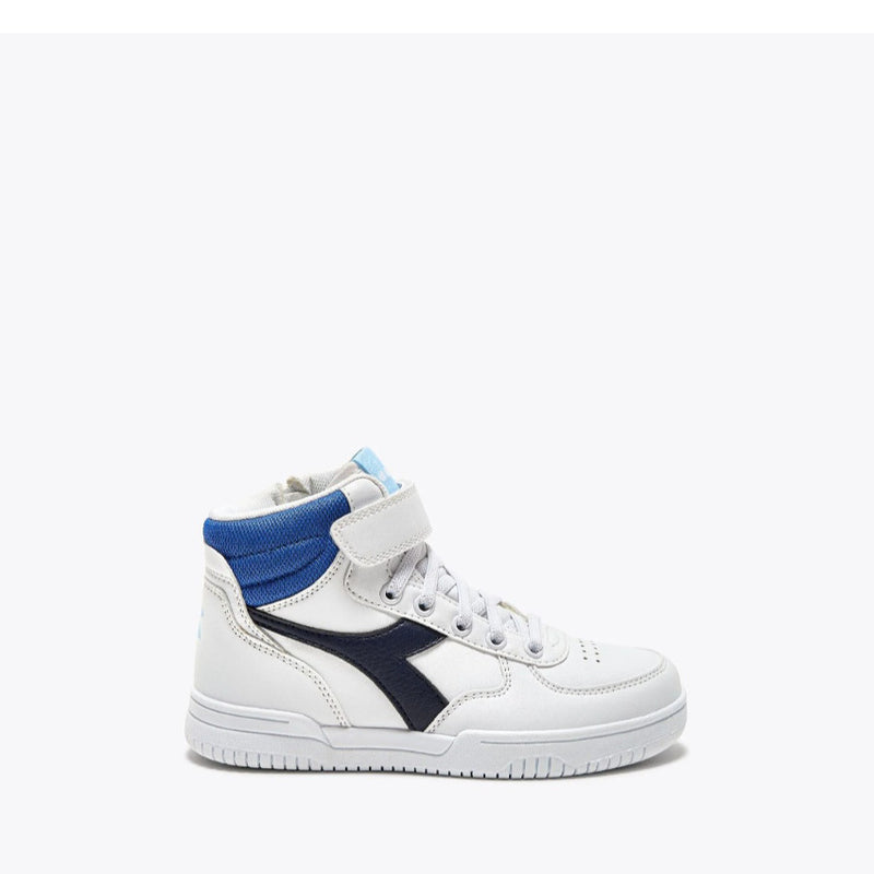 DIADORA SNEAKERS RAPTOR MID PS 101.177718 BIANCO-AZZURRO