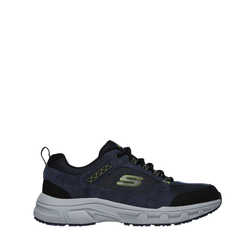 SKECHERS SNEAKERS OAK CANYON 51893 BLU-LIME-NERO