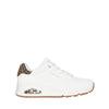SKECHERS SNEAKERS UNO-JUNGLE NITE 177093 BIANCO-LEOPARDATO