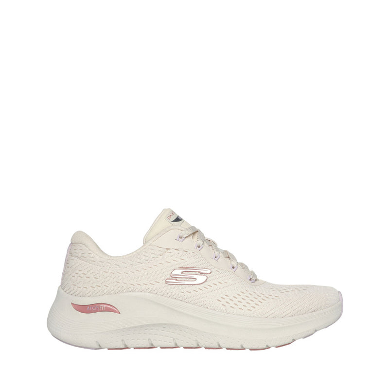 SKECHERS SNEAKERS ARCH FIT 2.0-BIG LEAGUE 150051 CREMA-ROSA