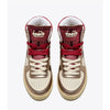 DIADORA HERITAGE SNEAKERS MI BASKET METAL MIX USED 201.179037 BEIGE