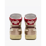 DIADORA HERITAGE SNEAKERS MI BASKET METAL MIX USED 201.179037 BEIGE