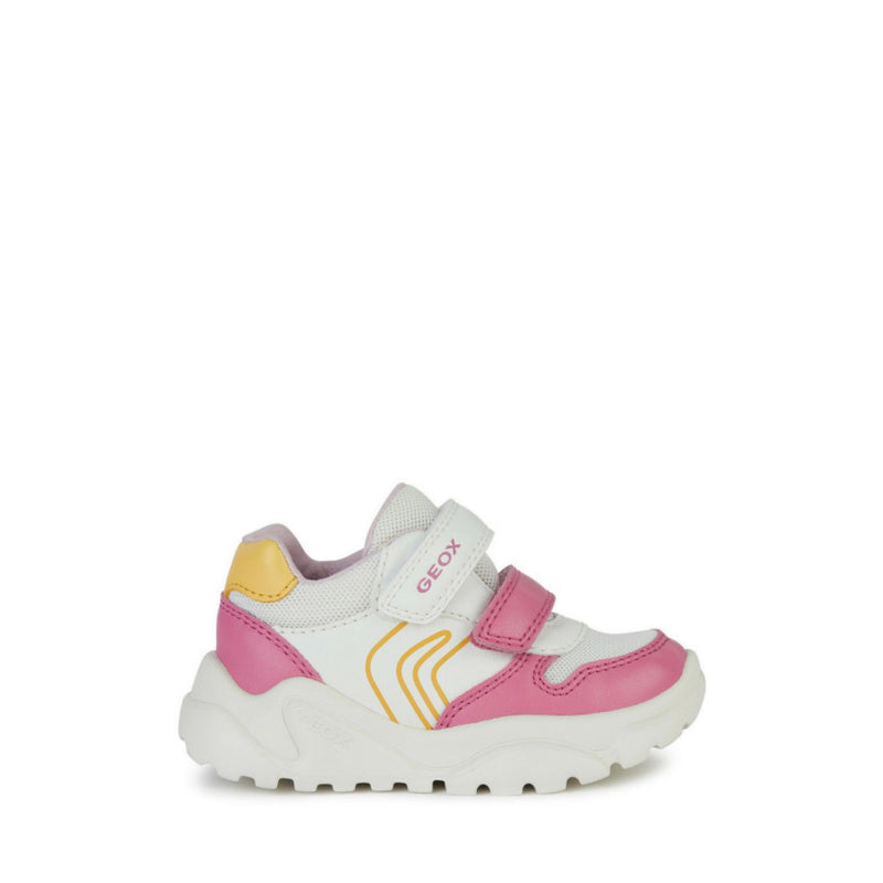 GEOX SNEAKERS CIUFCIUF GIRL B455QA BIANCO-ROSA SCURO