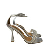 ALBANO SANDALO CON TACCO 3030 METALLIZZATO ARGENTO