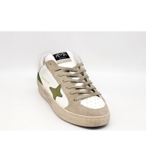AMA BRAND SNEAKERS SLAM 4064 BIANCO-VERDE SCURO