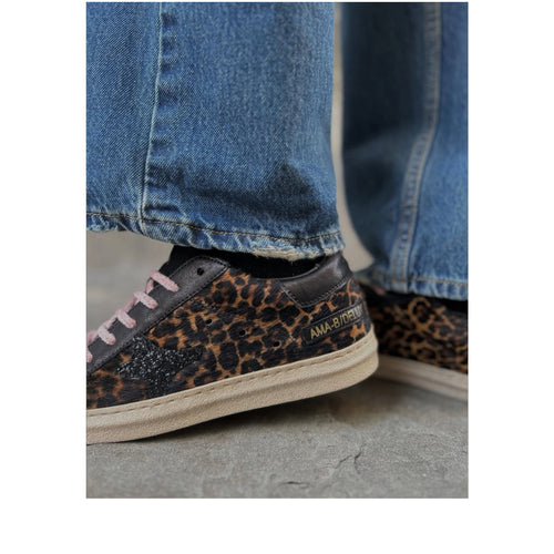 AMA BRAND SNEAKERS SNK 4308 NERO LEPOARDATO