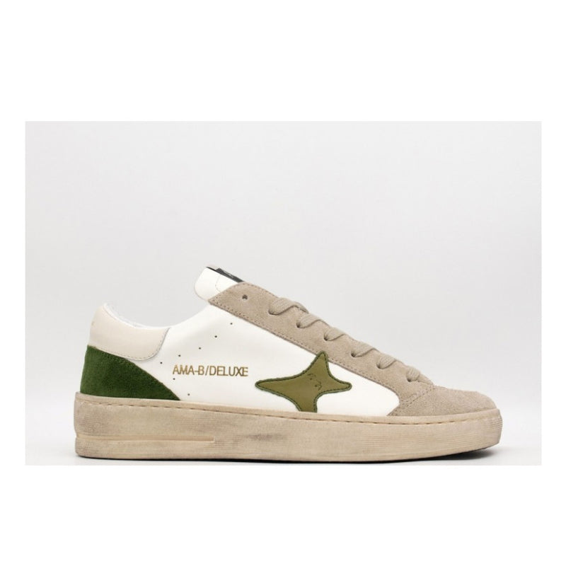 AMA BRAND SNEAKERS SLAM 4064 BIANCO-VERDE SCURO