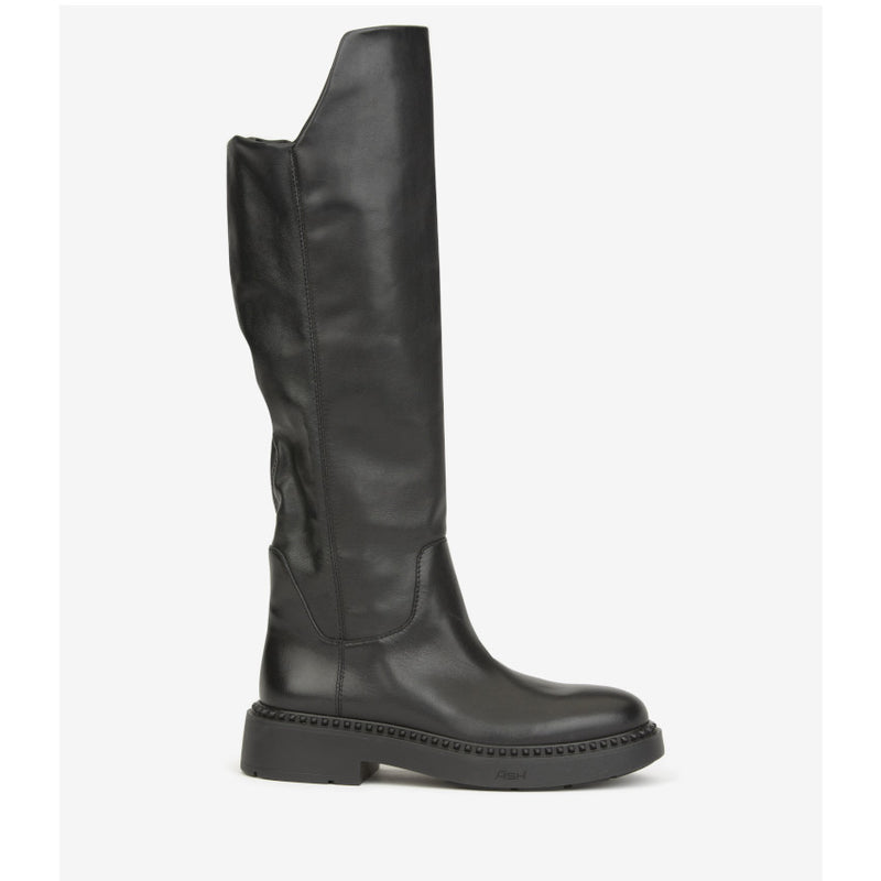 ASH STIVALE ALTO MAXIM01 SOFT MUSTANG NERO-NERO