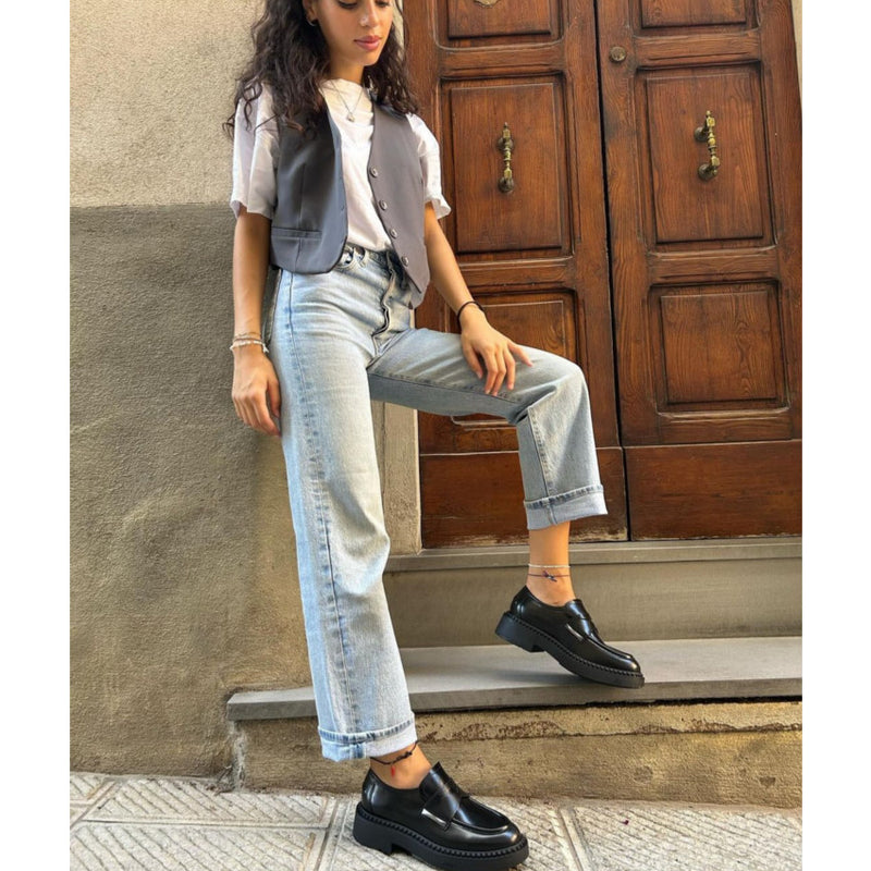 ASH MOCASSINO SUOLA VOLUME MEDUSA 03 PELLE NERO