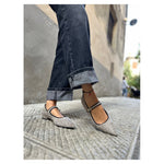 ONCE BALLERINA CON FIBBIA 103062 VELLUTO GOTHIC BEIGE