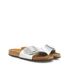 BIRKENSTOCK SANDALO MADRID BIG BUCKLE 1025840 ARGENTO METALLIZZATO