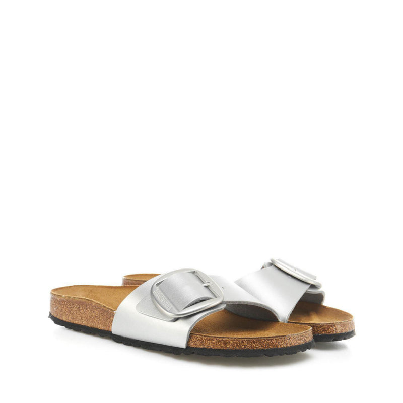 BIRKENSTOCK SANDALO MADRID BIG BUCKLE 1025840 ARGENTO METALLIZZATO