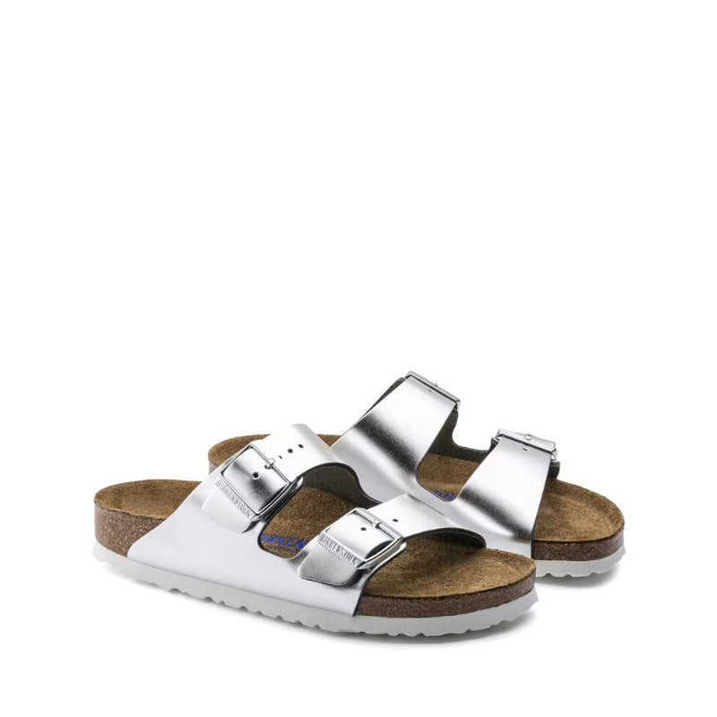 BIRKENSTOCK SANDALO ARIZONA 1005961 METALLIZZATO ARGENTO