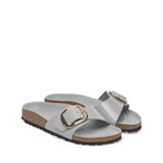 BIRKENSTOCK SANDALO MADRID BIG BUCKLE 1029534 SHINE STONE COIN GRIGIO
