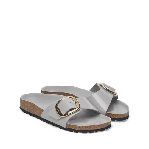 BIRKENSTOCK SANDALO MADRID BIG BUCKLE 1029534 SHINE STONE COIN GRIGIO