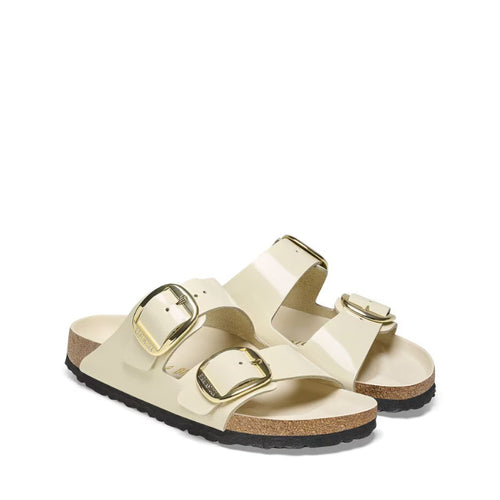 BIRKENSTOCK SANDALO ARIZONA BIG BUCKLE 1026128 SHINE ERCU NUDE