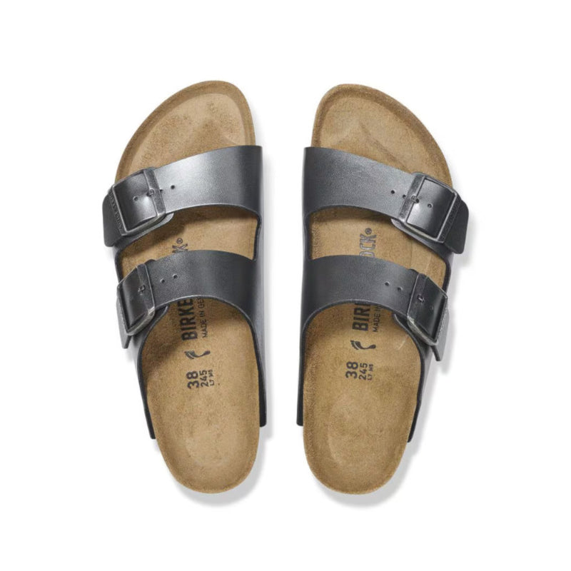 BIRKENSTOCK SANDALO ARIZONA 1029224 NERO METALLIZZATO
