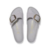 BIRKENSTOCK SANDALO MADRID BIG BUCKLE 1029534 SHINE STONE COIN GRIGIO