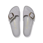 BIRKENSTOCK SANDALO MADRID BIG BUCKLE 1029534 SHINE STONE COIN GRIGIO