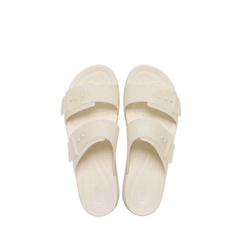 CROCS CIABATTA BROOKLYN BUCKLE FROSTED LOW WEDGE 210980-OLH SANDSTORM
