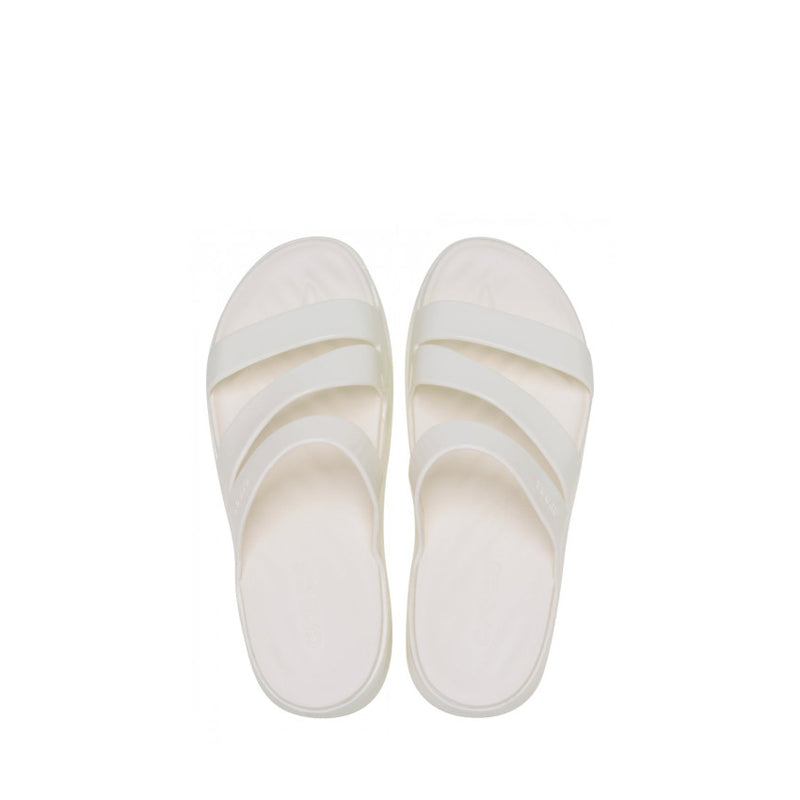 CROCS CIABATTA GETAWAY PATENT STRAPPY W 211296-OWV BIANCO LUCIDO