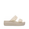 CROCS CIABATTA BROOKLYN BUCKLE FROSTED LOW WEDGE 210980-OLH SANDSTORM