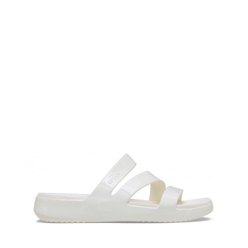 CROCS CIABATTA GETAWAY PATENT STRAPPY W 211296-OWV BIANCO LUCIDO